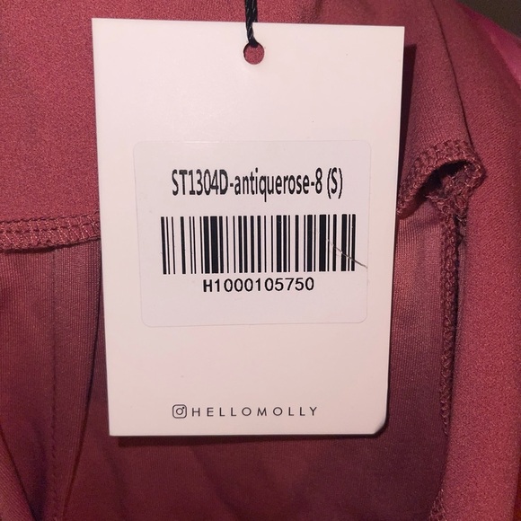 Hello Molly mini ruffled slightly off shoulder dress. NWT. Size 4🩷 - Picture 9 of 10